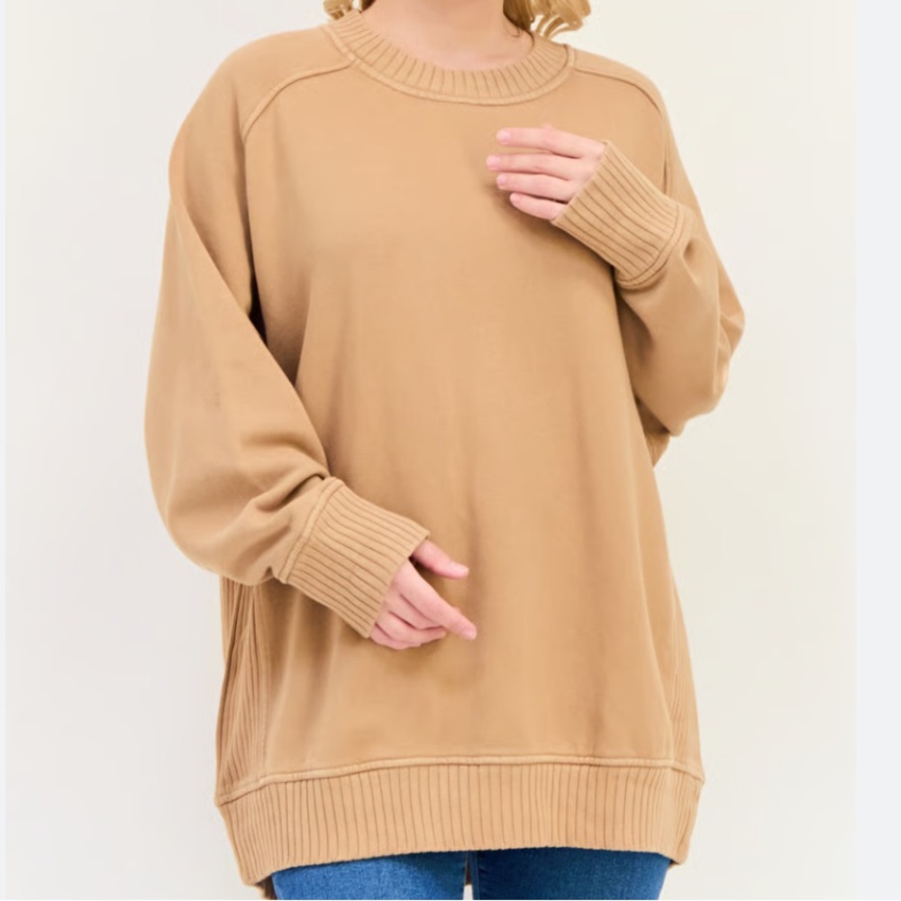 Aerie Ribbed collar sweatshirt Medium